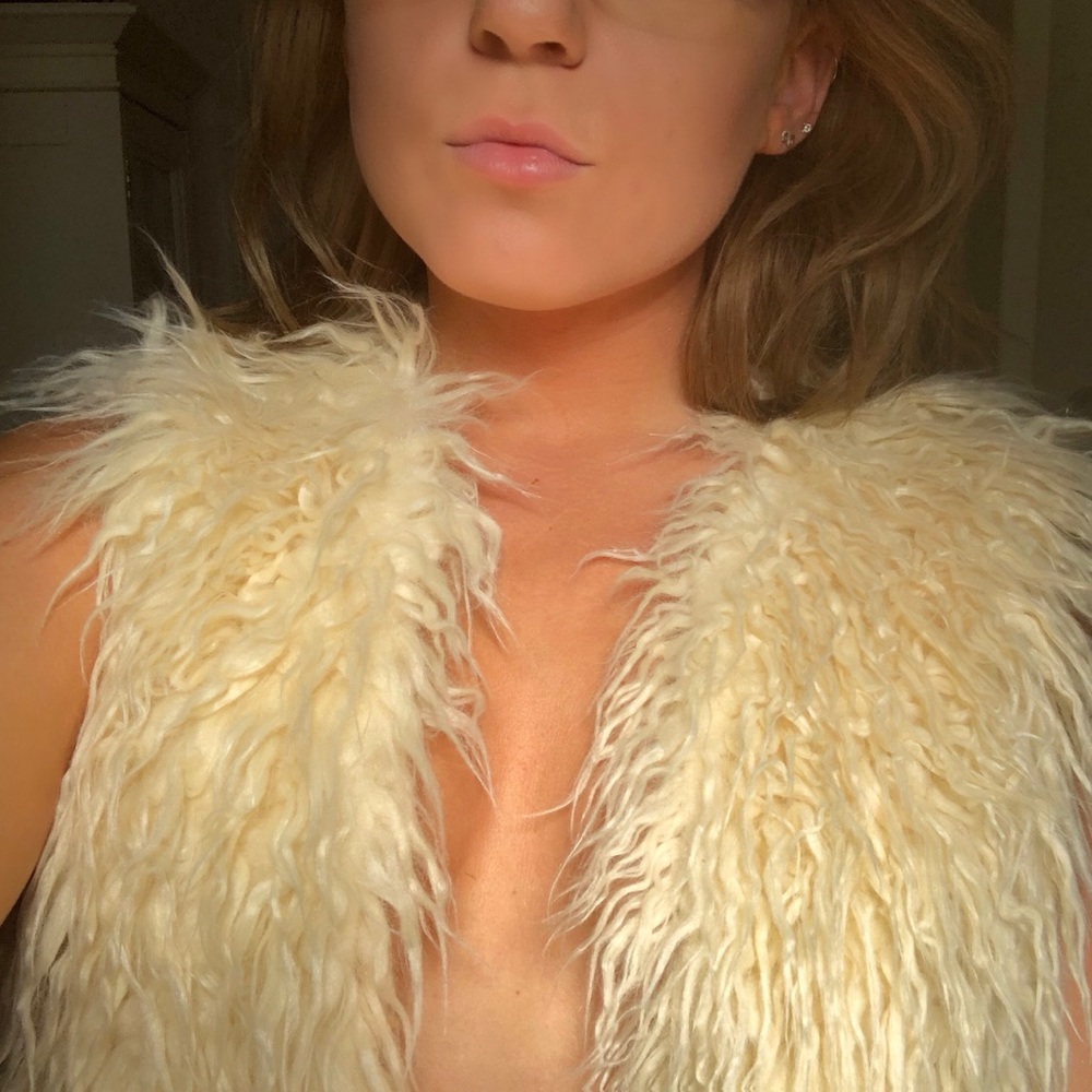 Faux Sheepskin Vest with Satin Lining SALE!!!!